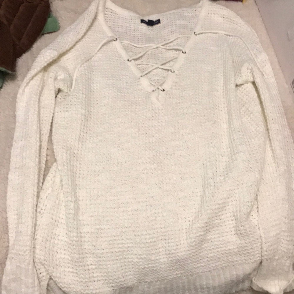 Perfect condition tie front sweater!